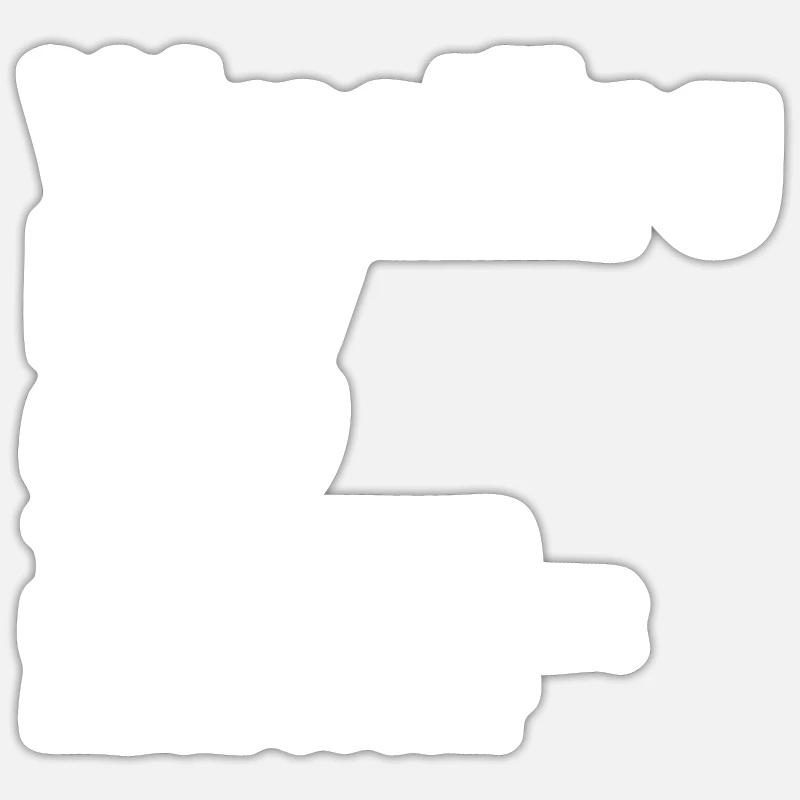 Plutôt lancer Connaître lutteur - Sticker taille S (10 x 10 cm) - blanc mat