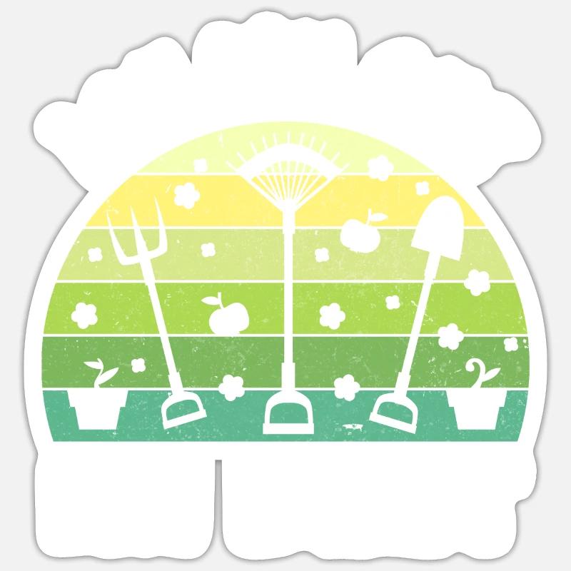 Gärtner Ich Bin Gut Im Beet - Sticker Größe S (10 x 10 cm) - Mattweiß