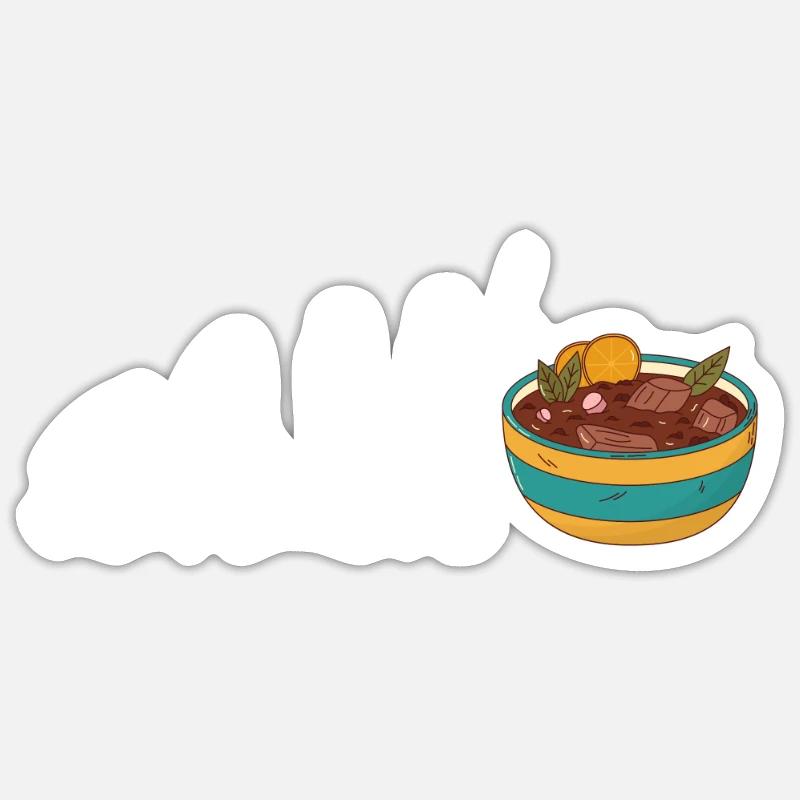 Brazil Brazilian Pork Bean Stew Feijoada Sticker Größe S (10 x 10 cm)