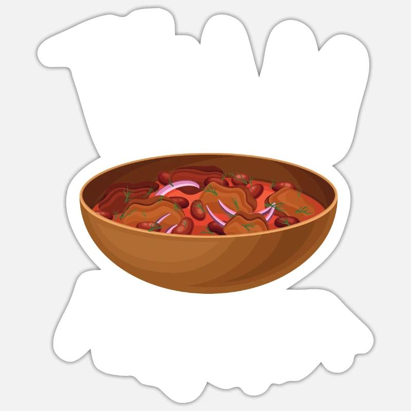 Brazil Brazilian Pork Bean Stew Feijoada Sticker Größe S (10 x 10 cm)