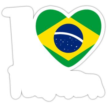 Brazil Brazilian Pork Bean Stew Feijoada - Sticker size S (10 x 10 cm) - white matte - Front