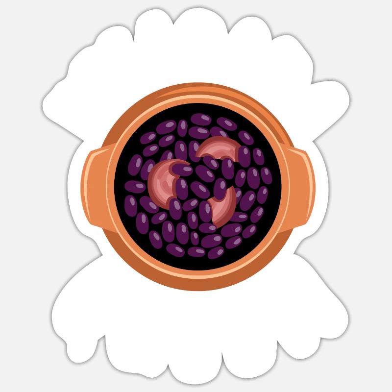 Brazil Brazilian Pork Bean Stew Feijoada Sticker Größe S (10 x 10 cm)