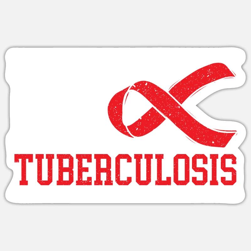 Sensibilisation à la tuberculose Sticker taille S (10 x 10 cm)