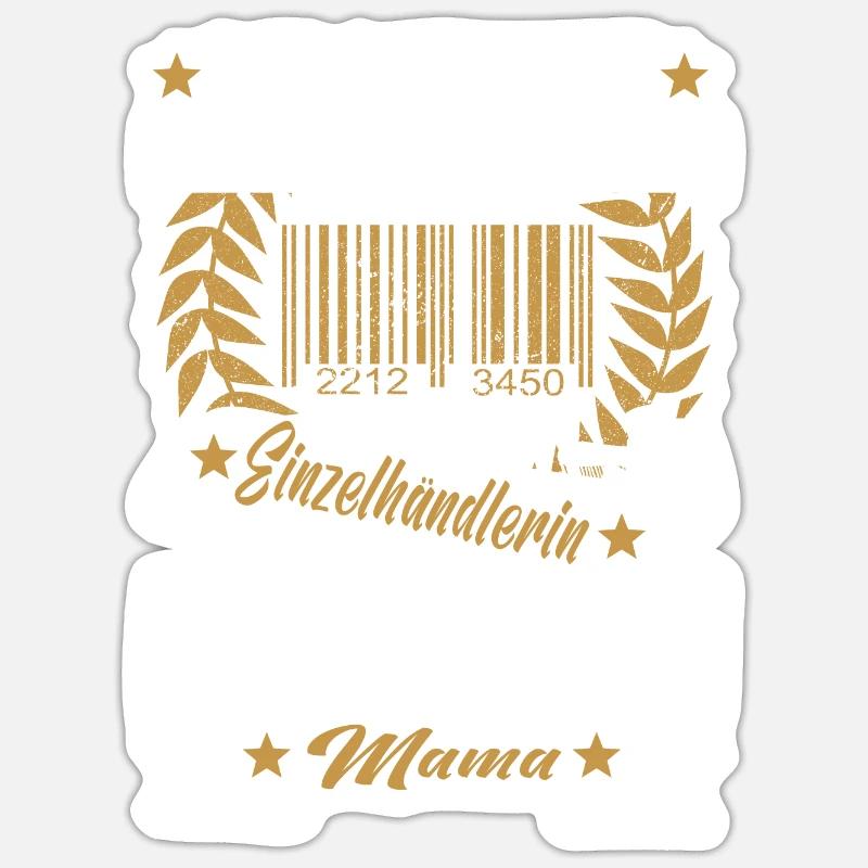Verkäuferin Muttertag Einzelhandel Verkäufer Sticker Größe S (10 x 10 cm)