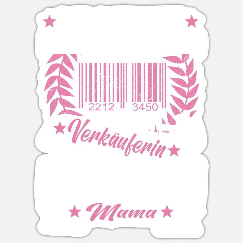 Verkäuferin Muttertag Einzelhandel Verkäufer Sticker Größe S (10 x 10 cm)