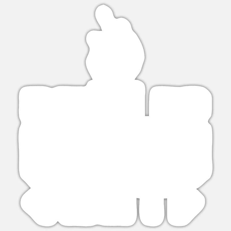 Entwickler Coder Programmierer Witzig - Sticker Größe S (10 x 10 cm) - Mattweiß