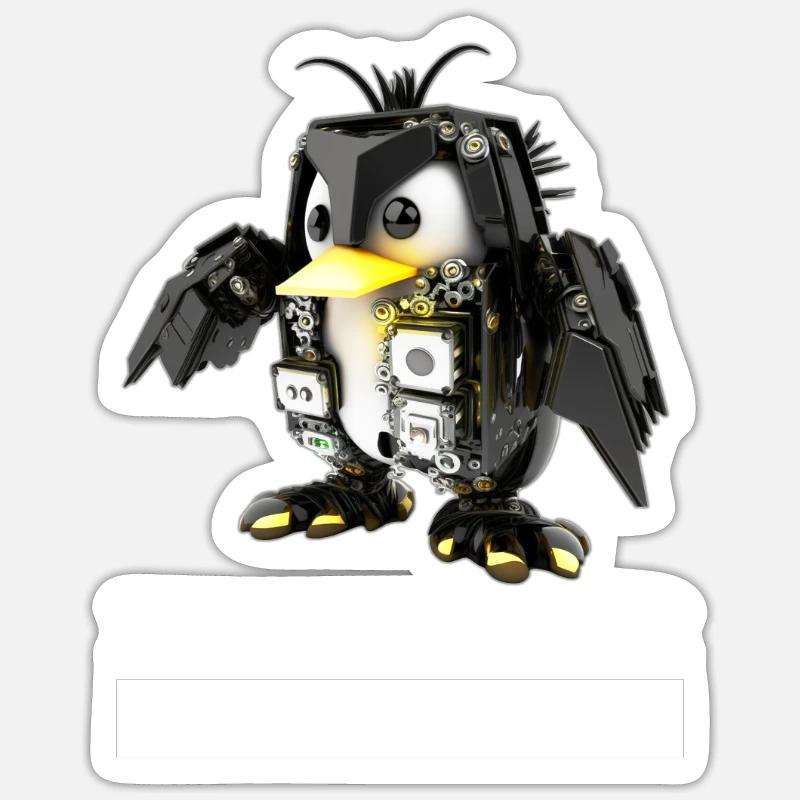 I Tweak My Linux Penguin because I Can for Linux - Sticker Größe S (10 x 10 cm) - Mattweiß