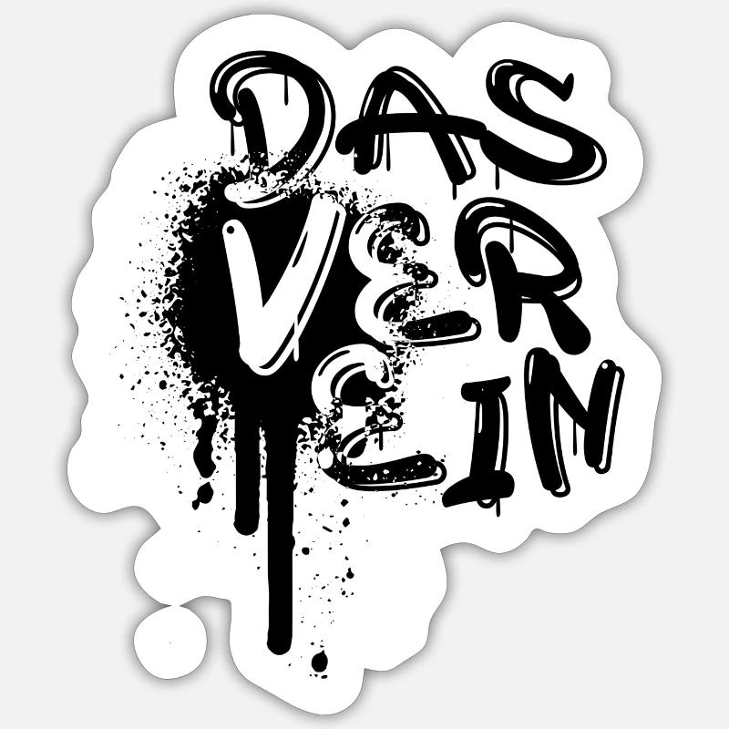 DAS VER EIN Sticker Größe S (10 x 10 cm)