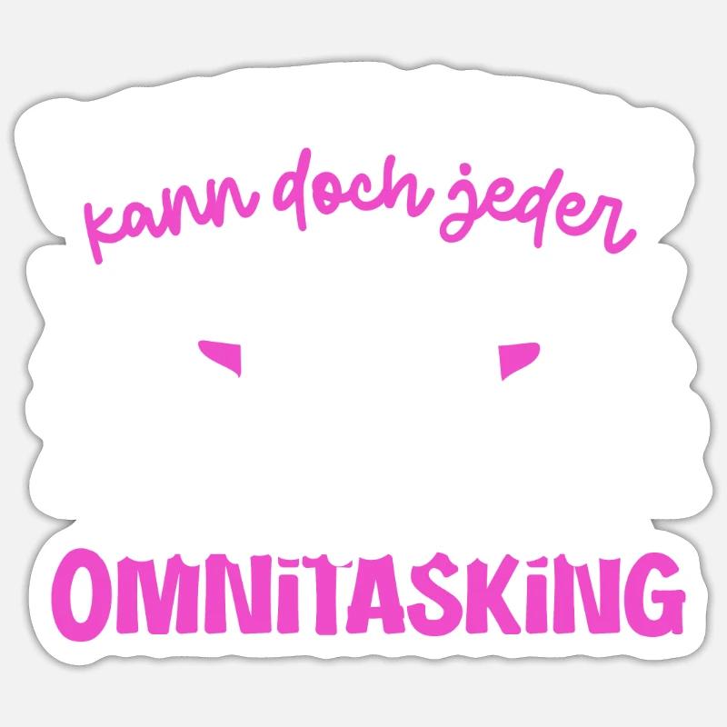 Multitasking kann jeder - Mutter und Kinder Sticker Größe S (10 x 10 cm)