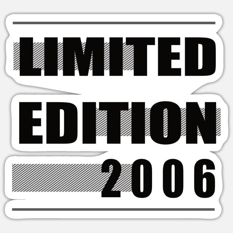 Limited Edition 2006 - Sticker Größe S (10 x 10 cm) - Mattweiß
