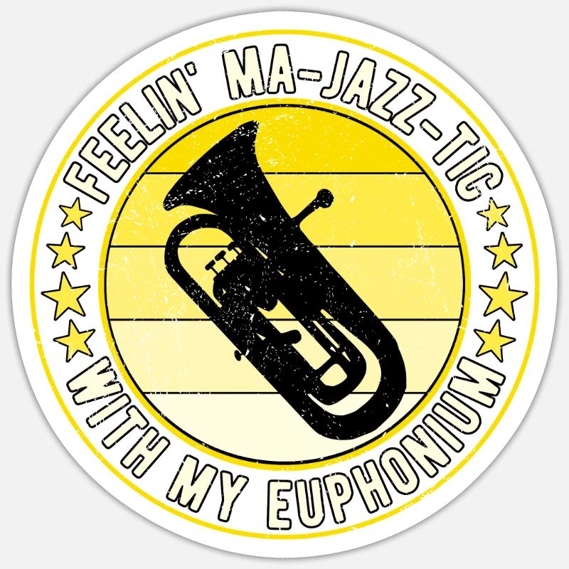 Euphonium Eufonium Euphonist Sticker size S (10 x 10 cm)
