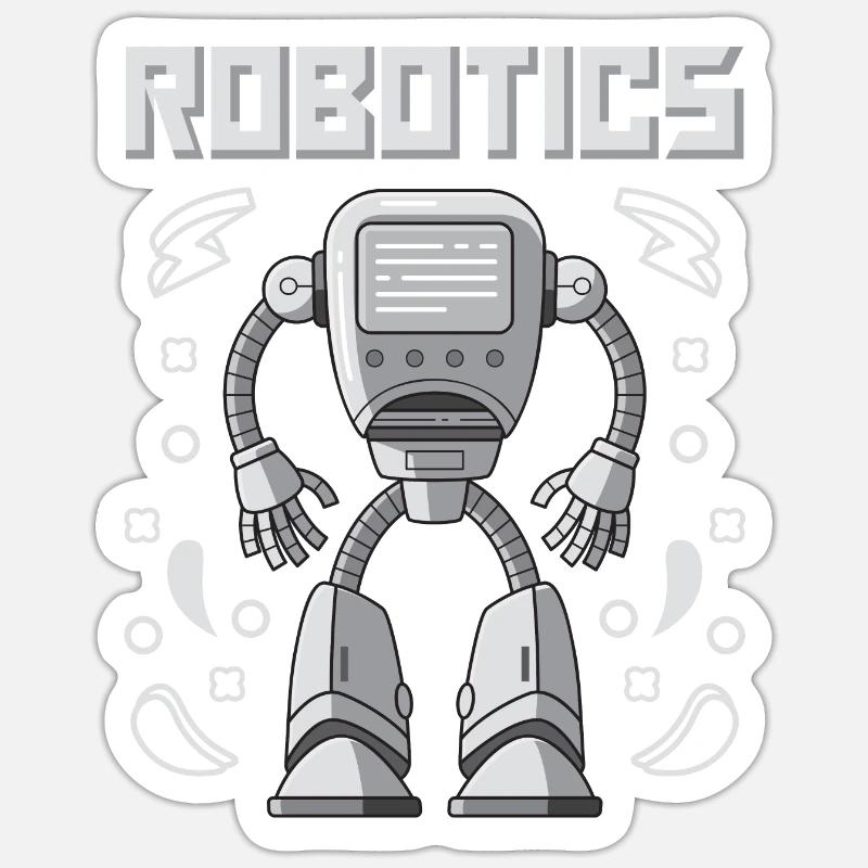 Robotics For Robotic Engineers Sticker Größe S (10 x 10 cm)