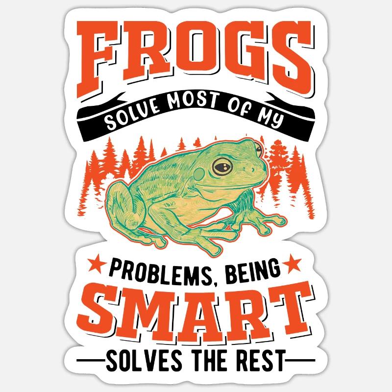 Frog Gift Tree Frog Sticker size S (10 x 10 cm)