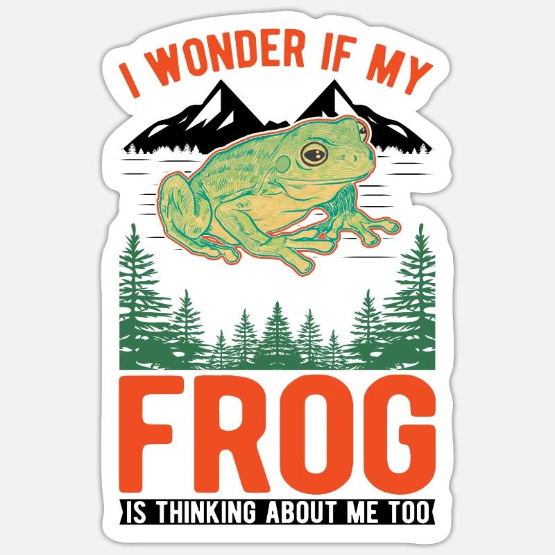 Frog Gift Tree Frog Sticker size S (10 x 10 cm)