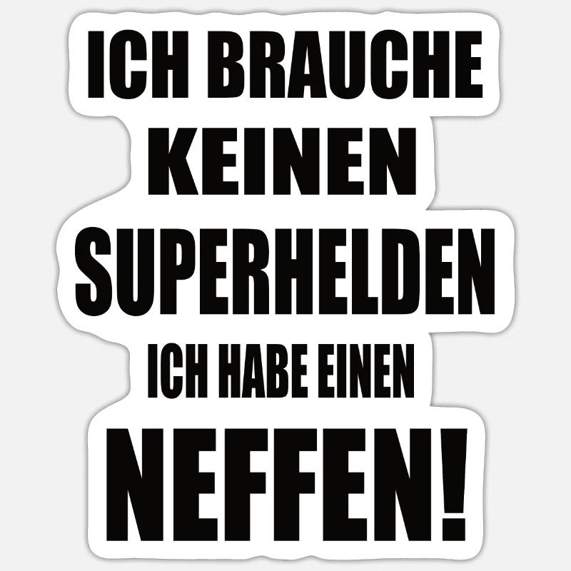 Neffe Geburtstag Sticker Größe S (10 x 10 cm)