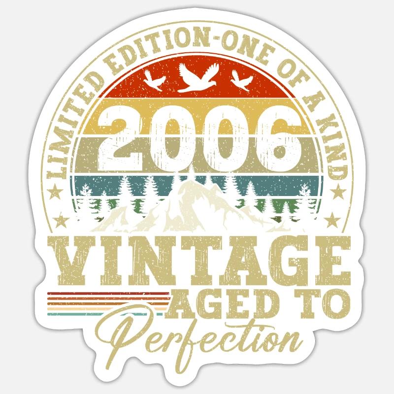 Édition limitée 2006 - Sticker taille S (10 x 10 cm) - blanc mat
