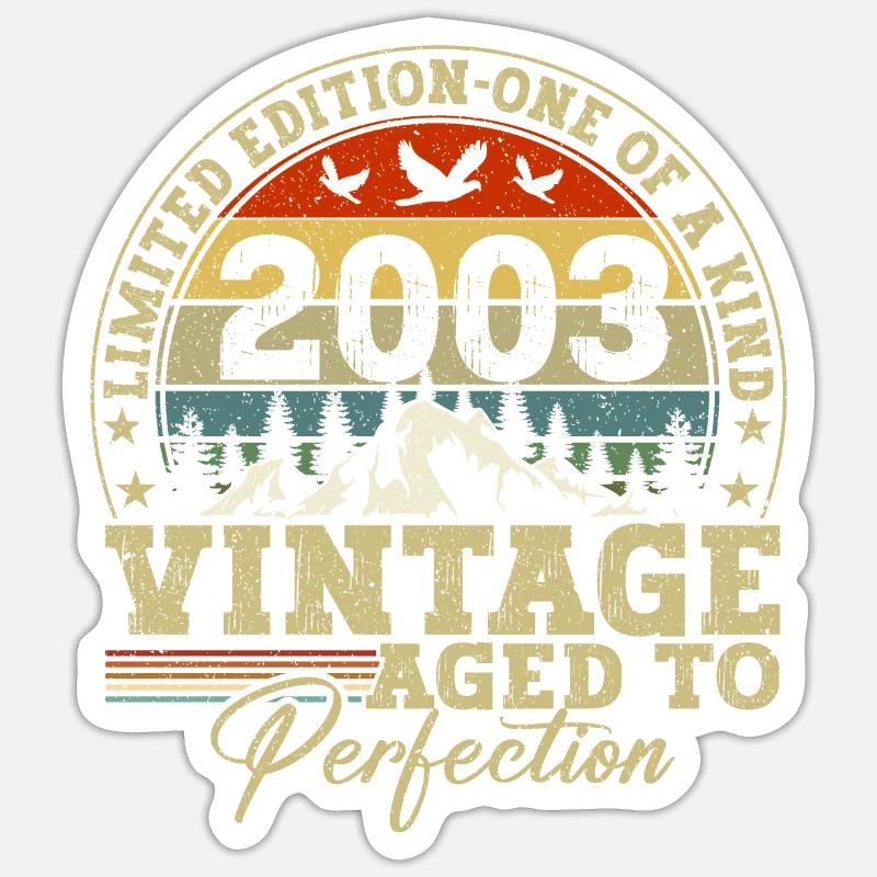 Édition limitée 2003 - Sticker taille S (10 x 10 cm) - blanc mat