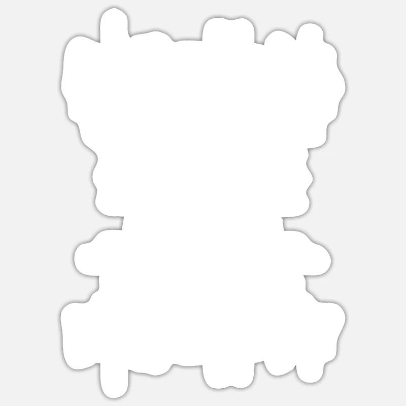 Antworten Der Tontechniker Tontechnik Schallwelle - Sticker Größe S (10 x 10 cm) - Mattweiß