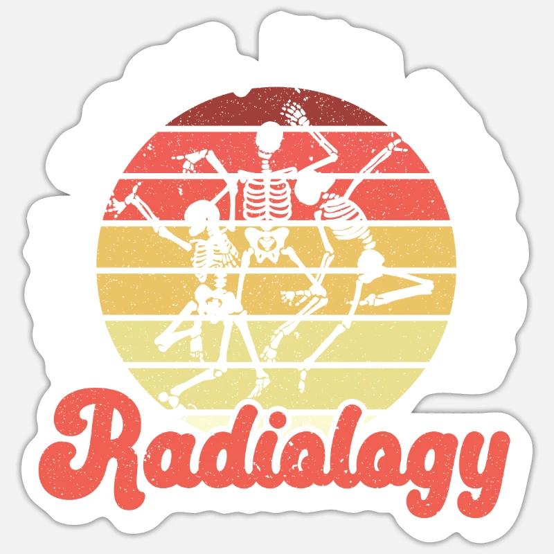You Pose We Expose Radiology X-ray Radiologist - Sticker size S (10 x 10 cm) - white matte