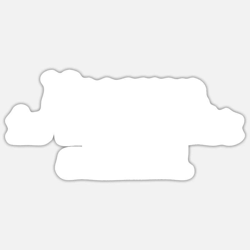 Macaron - Sticker size S (10 x 10 cm) - white matte
