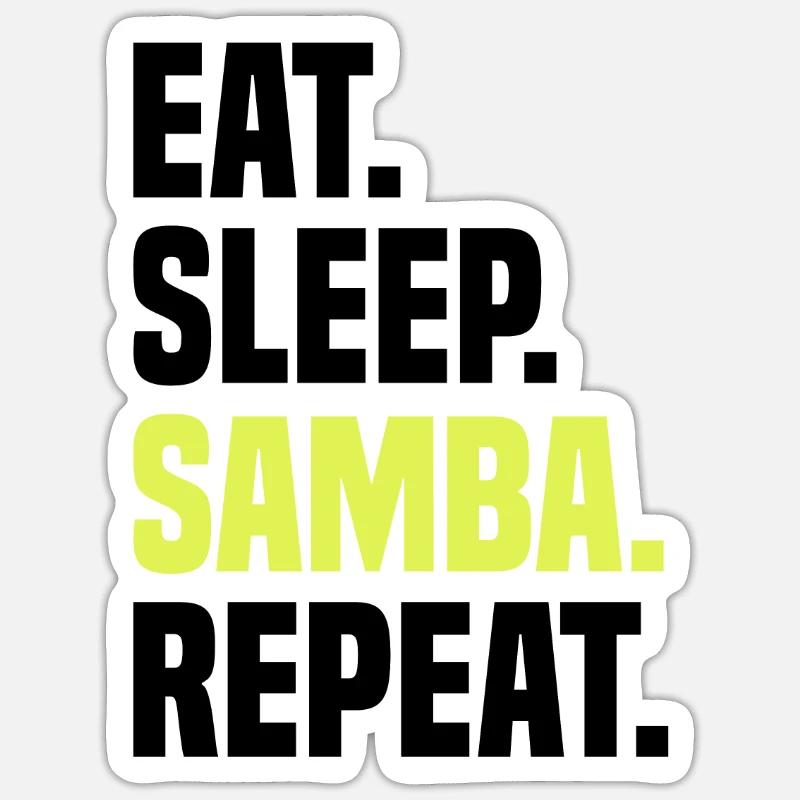 Samba Dancing Dancing Music Practicing Latin Sticker size S (10 x 10 cm)