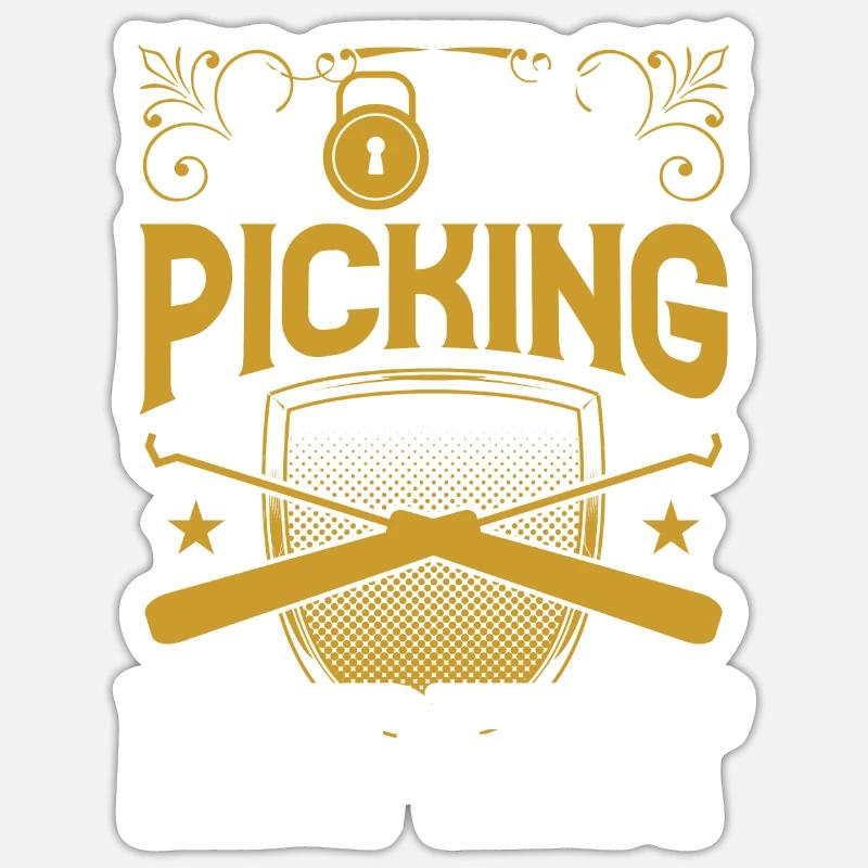Lockpicking Expert Lock Lock Picking Cracking Sticker taille S (10 x 10 cm)