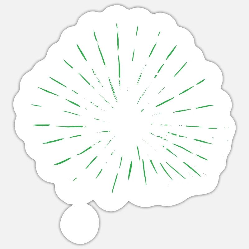 Bonne Saint-Patrick Irlande - Sticker taille S (10 x 10 cm) - blanc mat