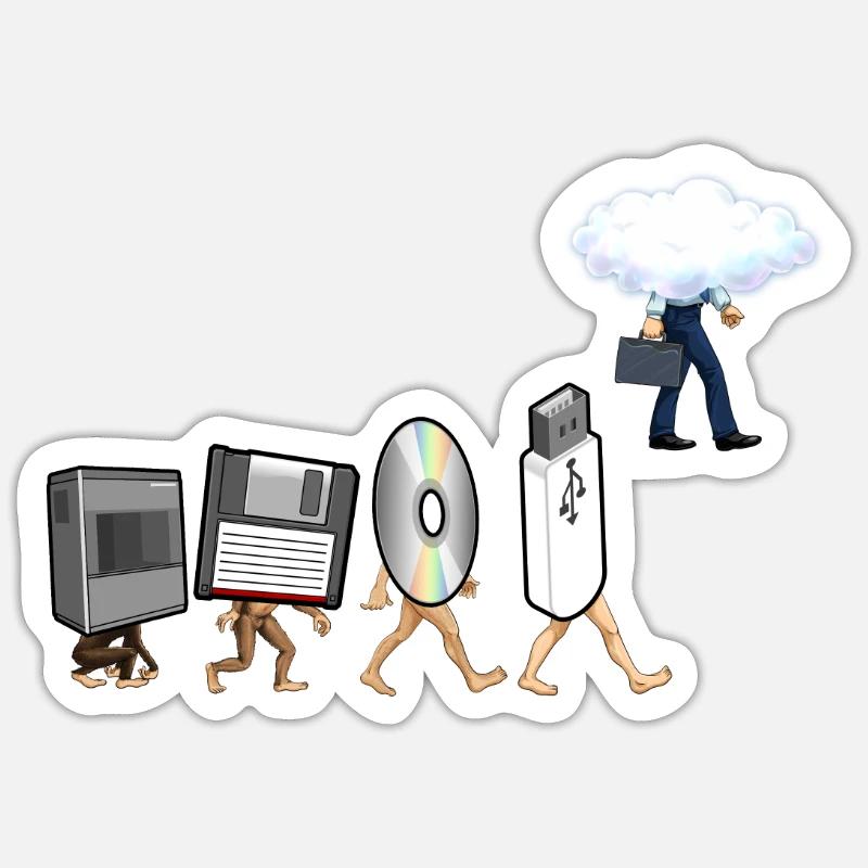 Funny Geek Programmer Nerd Developer - Computer - Sticker size S (10 x 10 cm) - white matte