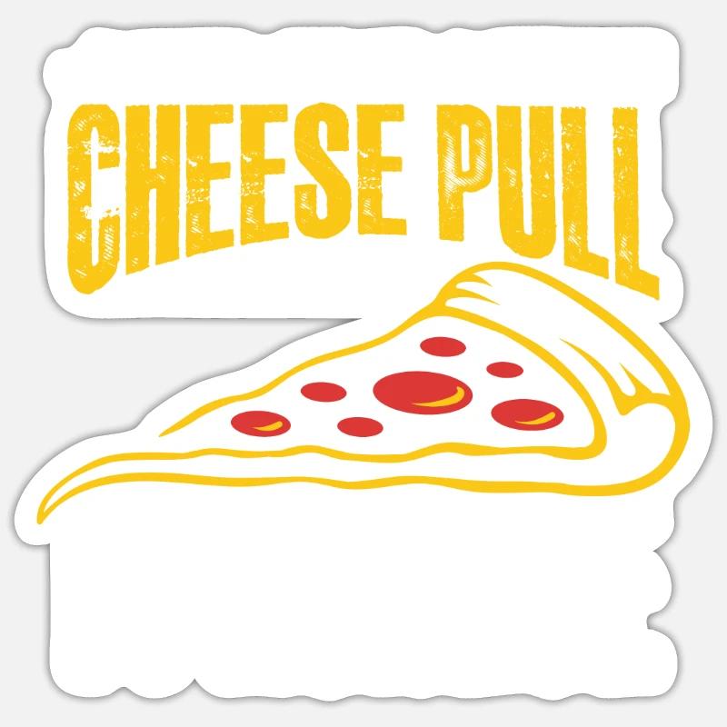 just one more cheese pull I promise Design Sticker Größe S (10 x 10 cm)
