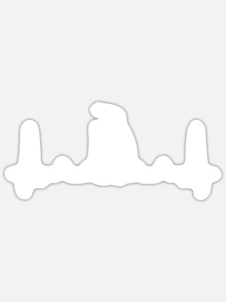 Pinguinliebhaber Pinguin Geschenke - Sticker Größe S (10 x 10 cm) - Mattweiß