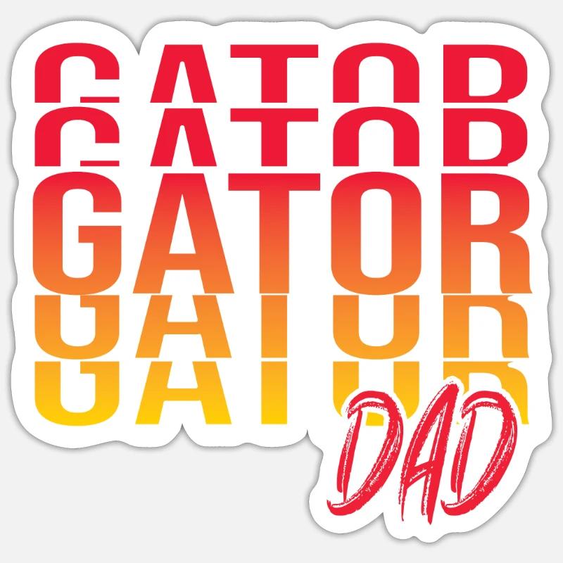 Echse Gator Sticker Größe S (10 x 10 cm)