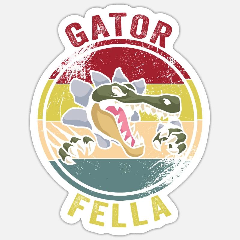 Echse Gator Sticker Größe S (10 x 10 cm)