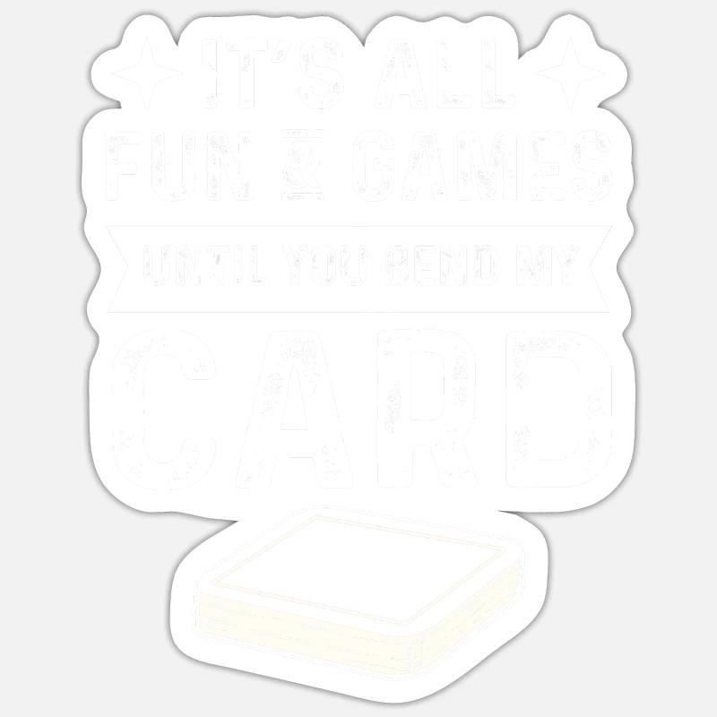 It's all fun - Sticker size S (10 x 10 cm) - white matte