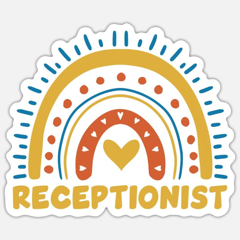 Chemise de réceptionniste parfaite - Sticker taille S (10 x 10 cm) - blanc mat