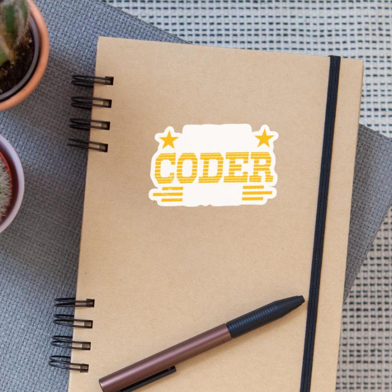 Bester Programmierer Überhaupt Code Coder Coding Sticker Größe S (10 x 10 cm)