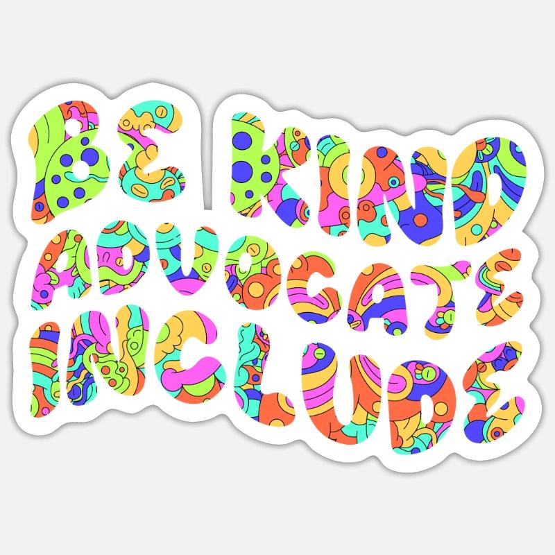 Handicap d’acceptation L’inclusion est une décision Sticker taille S (10 x 10 cm)