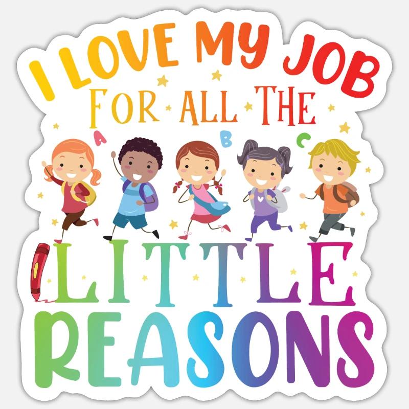 Teacher Assistant Educator Teaching Sticker size S (10 x 10 cm)