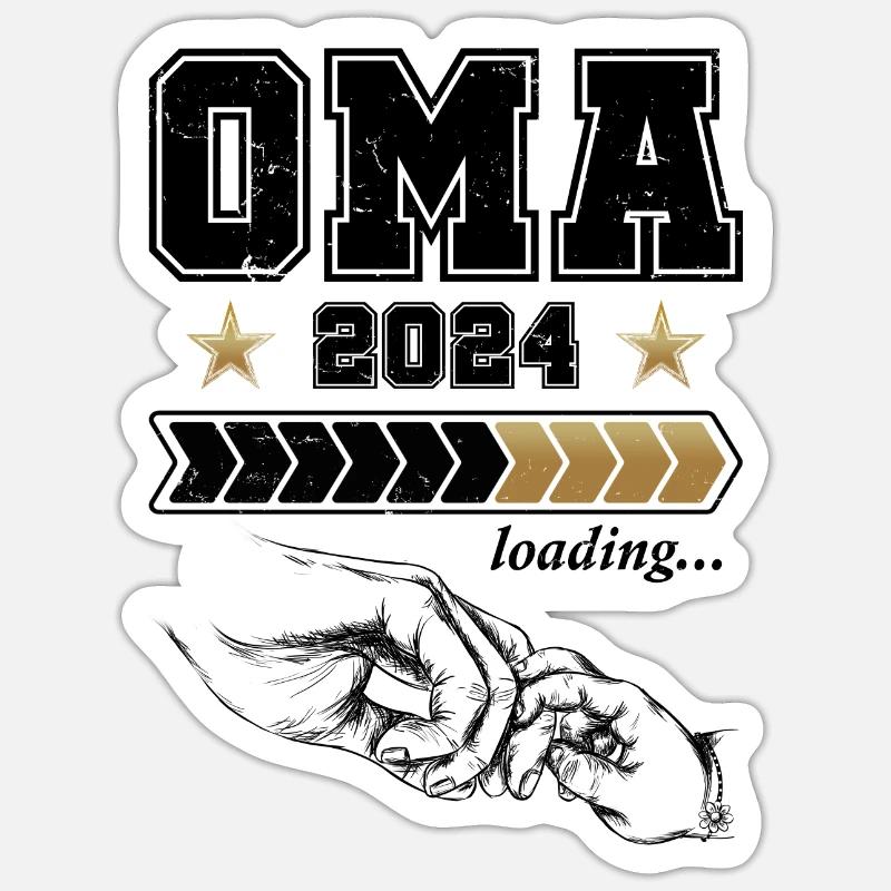 Oma Loading 2024 Sticker Größe S (10 x 10 cm)