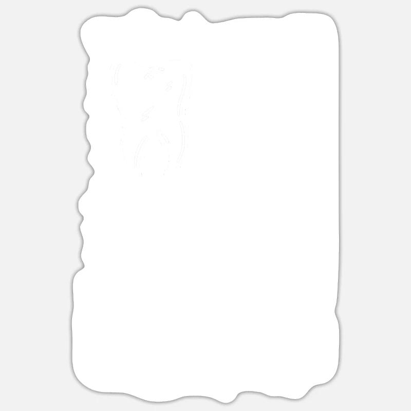 Assistant dentaire États-Unis - Sticker taille S (10 x 10 cm) - blanc mat