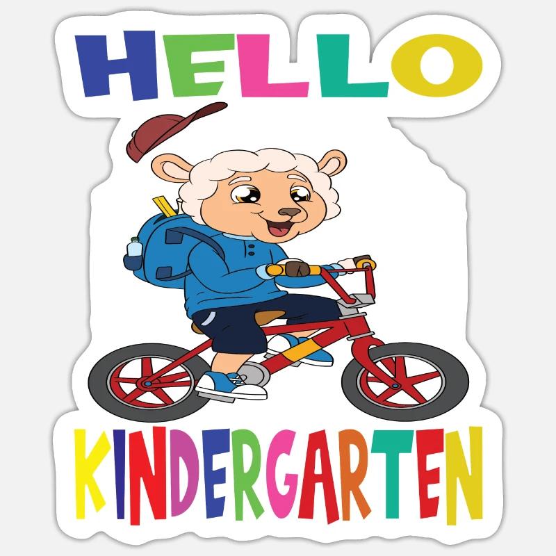 Kindergartenkind Kindergarten Geschenk - Sticker Größe S (10 x 10 cm) - Mattweiß