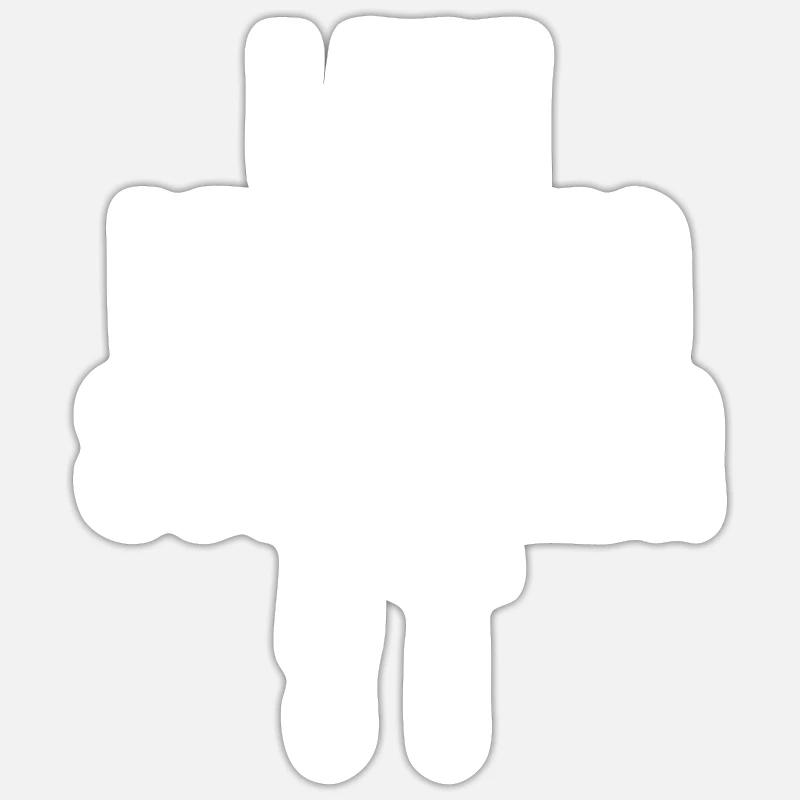 J’apprends la sculpture en parlant anglais - Sticker taille S (10 x 10 cm) - blanc mat