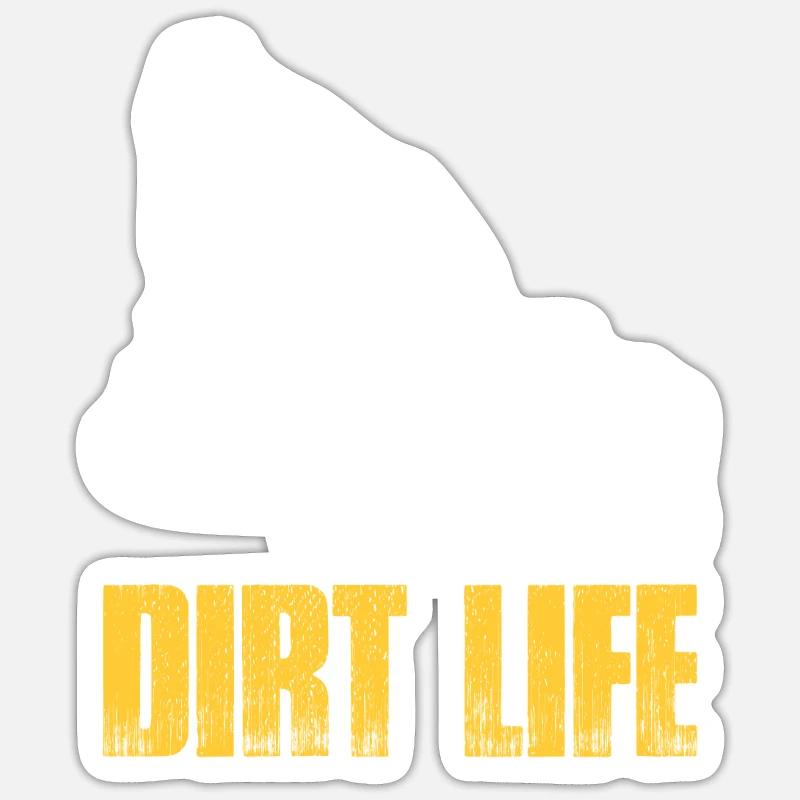 Construction machinery operator Excavator driver Excavator driver Construction workers Sticker size S (10 x 10 cm)