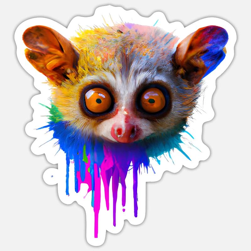 Conception Tarsier Sticker taille S (10 x 10 cm)