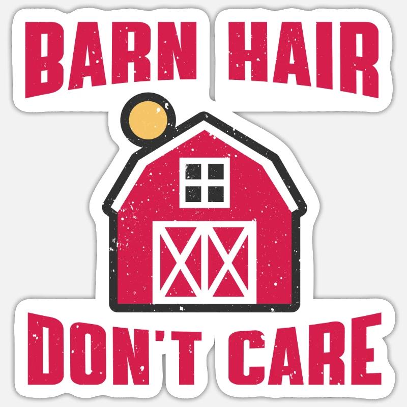 Barn - Sticker size S (10 x 10 cm) - white matte