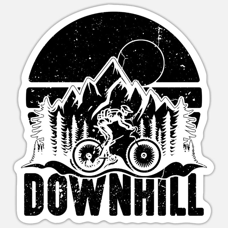 Descente Cycliste Vélo de course VTT Sticker taille S (10 x 10 cm)