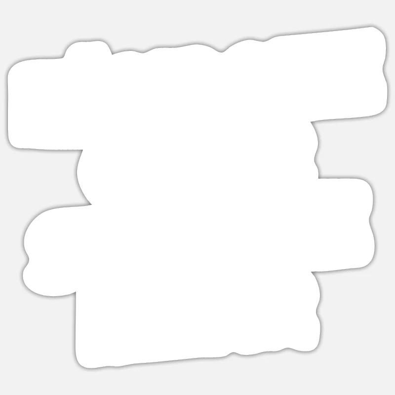 Fährste Quer Siehste Mehr - Sticker Größe S (10 x 10 cm) - Mattweiß