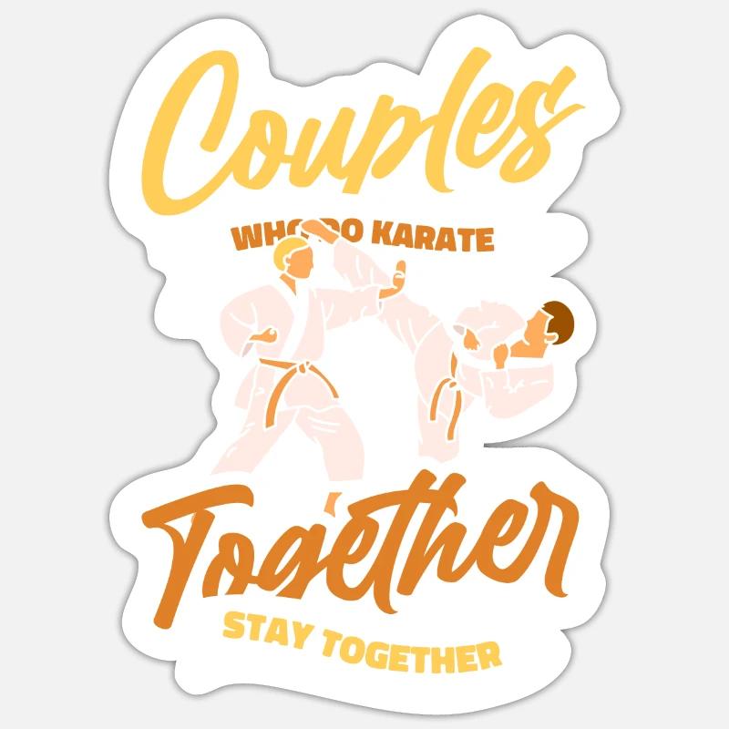 Karate pair Sticker size S (10 x 10 cm)