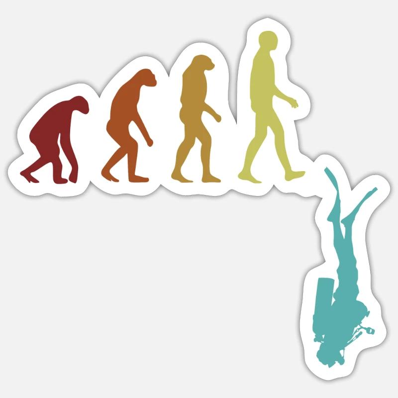Scuba Diving Evolution Diving Mask - Sticker size S (10 x 10 cm) - white matte