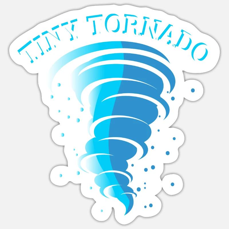 Tiny Tornado Wirbelsturm Sticker Größe S (10 x 10 cm)