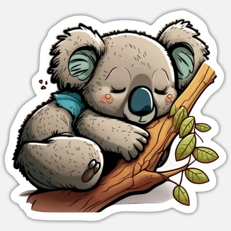 Koala bear Koala sleeping. Great for sleeping. Sticker size S (10 x 10 cm)